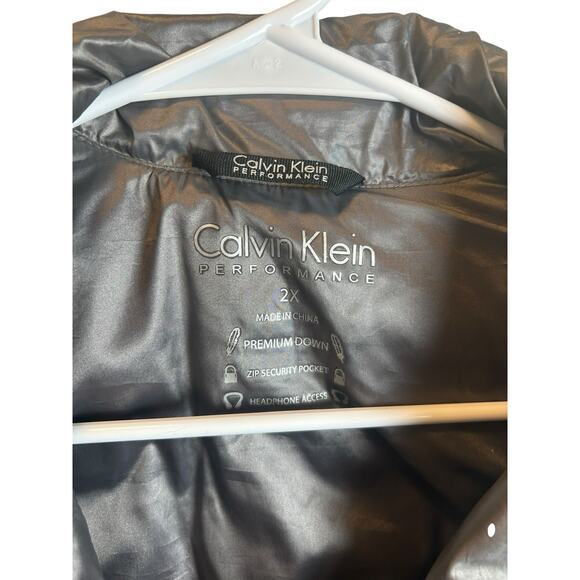 Calvin Klein Performance Metallic Premium Down Puffer Vest Size 2XL - Picture 2 of 4